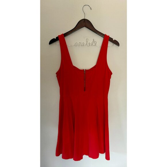 Express Size L Red A-Line Skater Dress - Picture 2 of 4